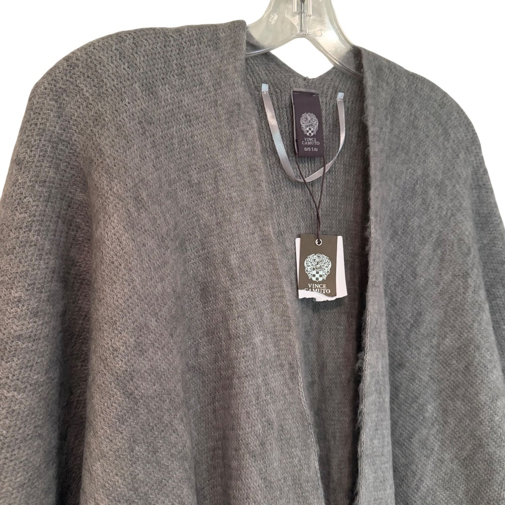 Vince Camuto Feels Like Home Ruana Poncho Women's‎ One Size Gray Boho Western - Picture 4 of 7